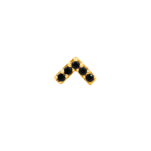 Chevron With Black CZ