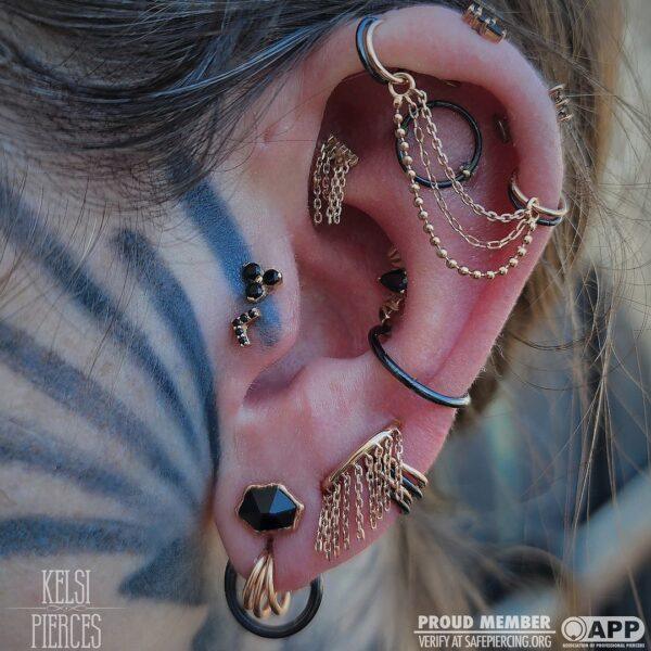 Chevron With Black CZ - Afbeelding 9