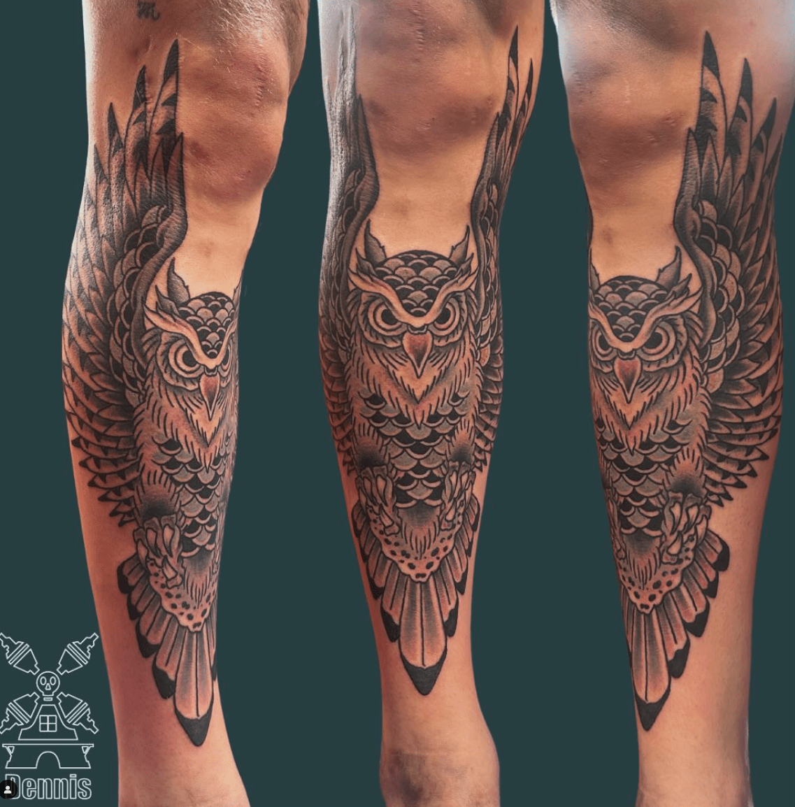 neo traditional tattoo by dennis