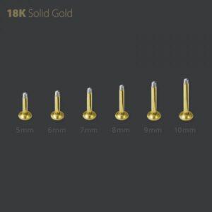 18k External Threaded Labret