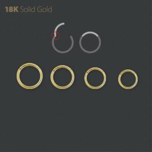 Gladde Clicker 18k Geel Goud