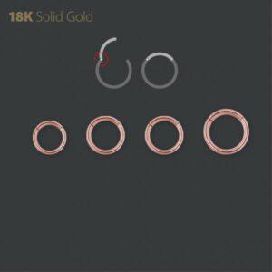 Gladde Clicker 18k Rosé Goud