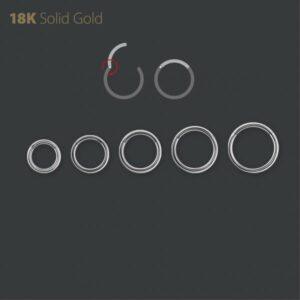 Gladde Clicker 18k Wit Goud