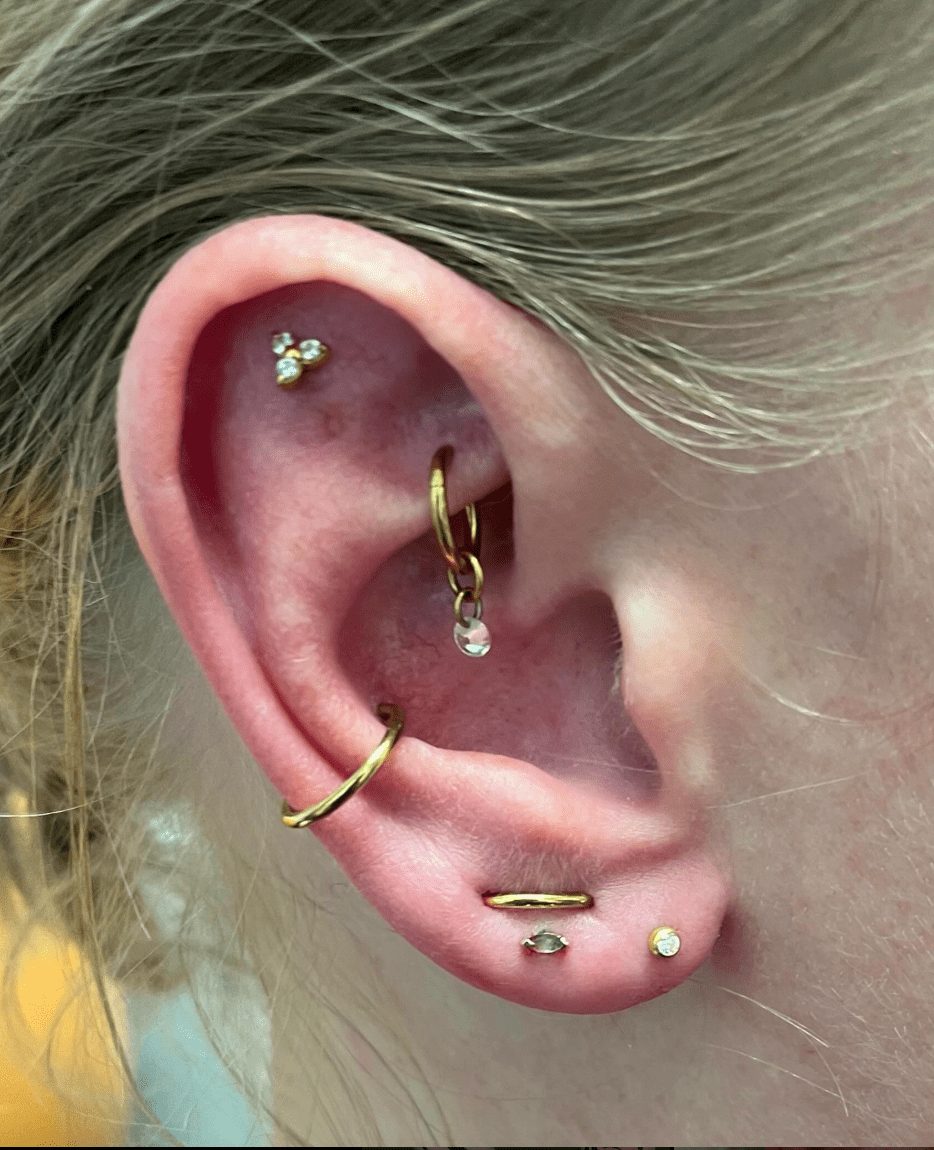 flat piercing gezet bij lextremiste