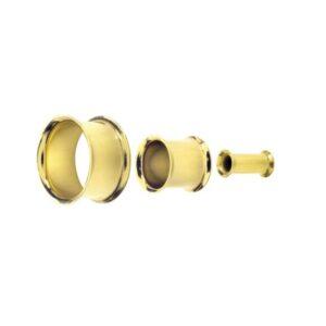 Doublé Goud Double Flared Steel Tunnel