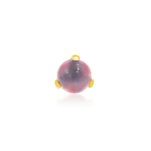 Prong-Set Ball with Rose Quartz